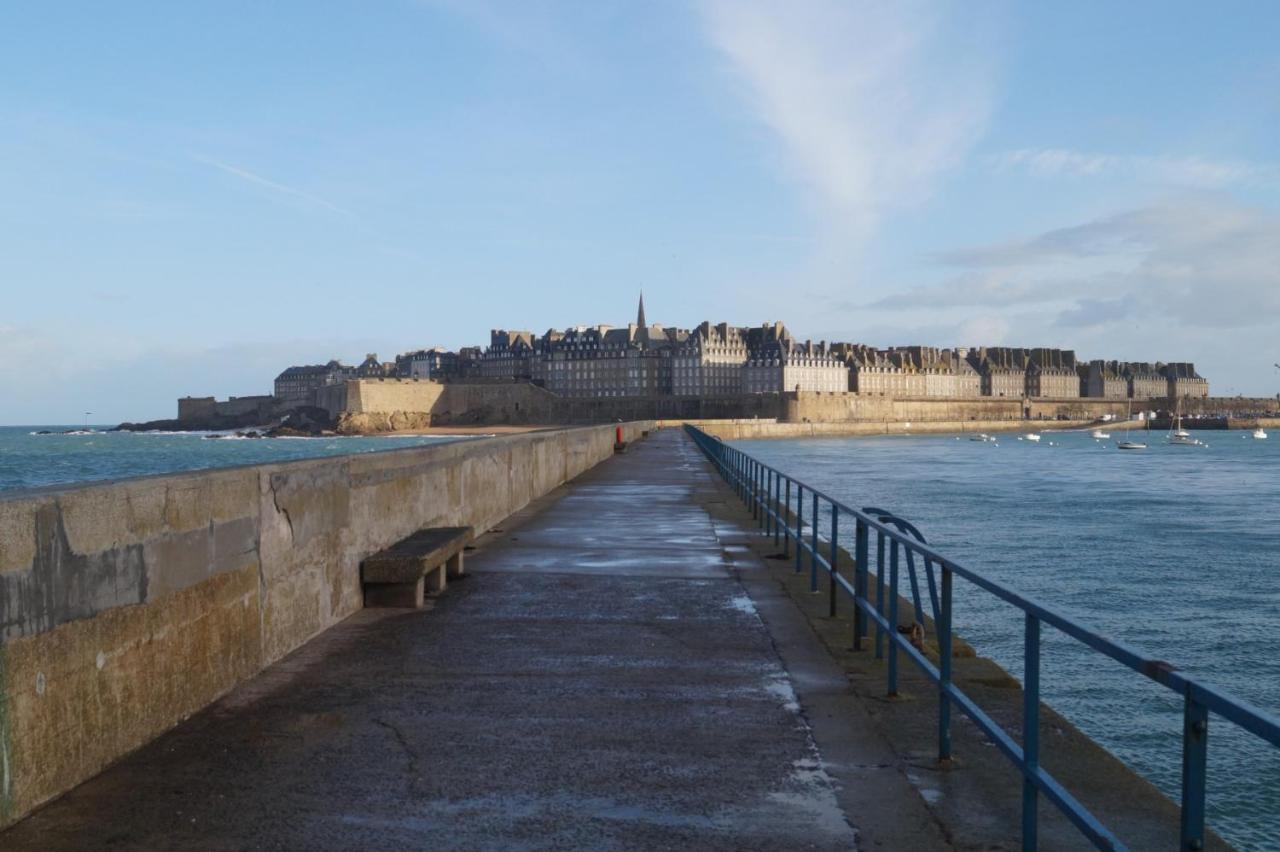 Saint Malo, le Pont, Maison plage à 100m Vila Exterior foto