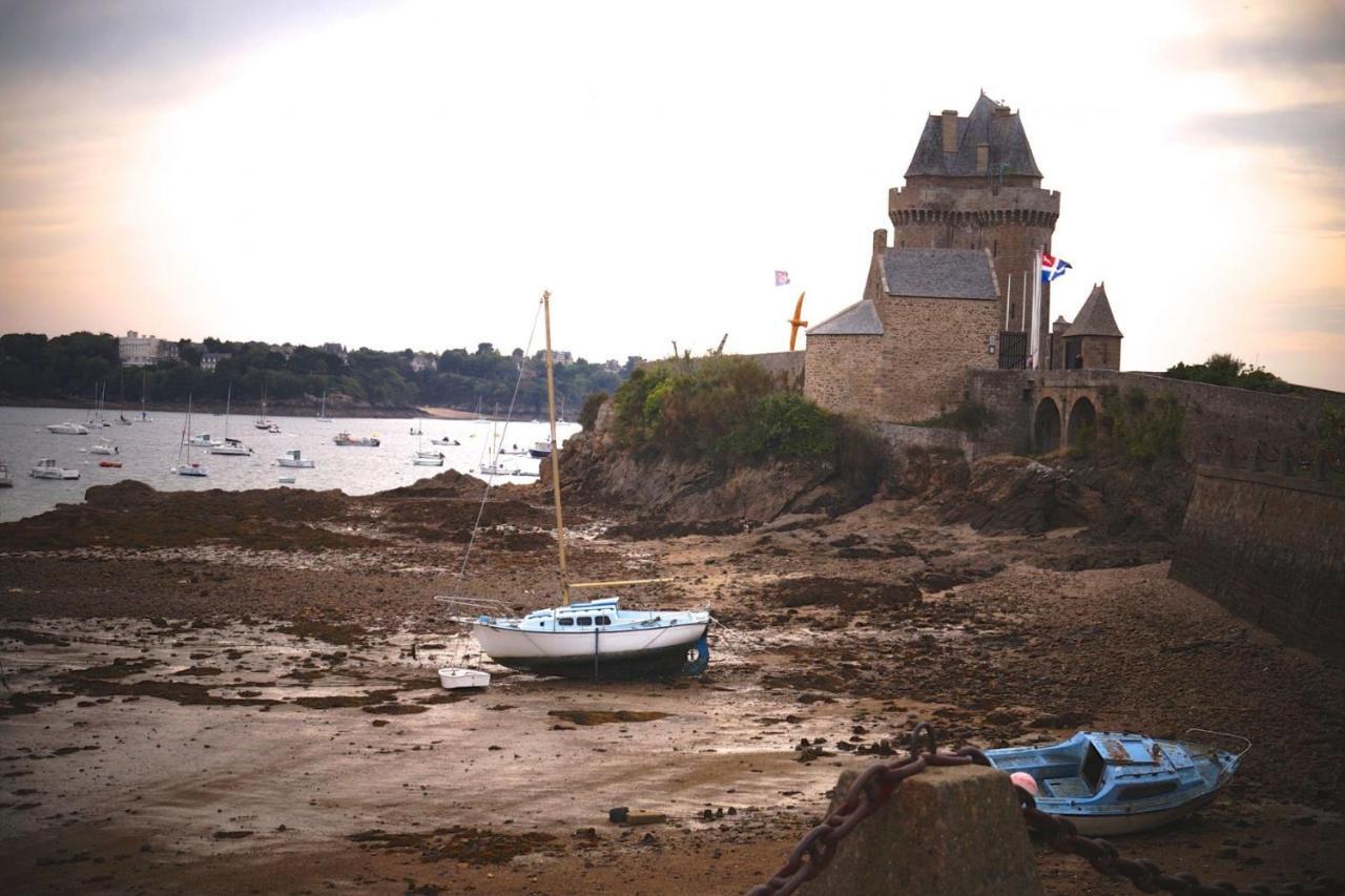 Saint Malo, le Pont, Maison plage à 100m Vila Exterior foto